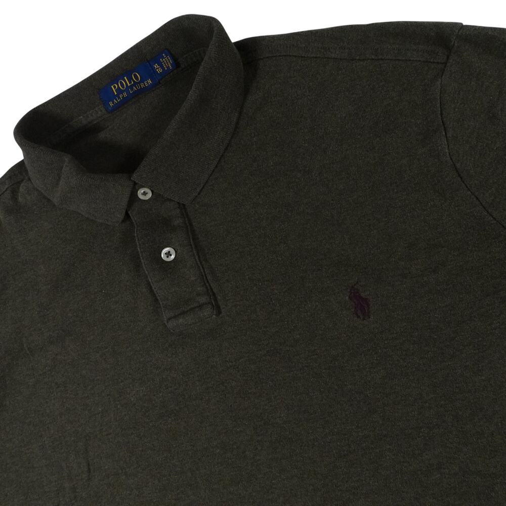 Ralph Lauren Cotton Olive Purple Pony Polo Shirt Men's XL